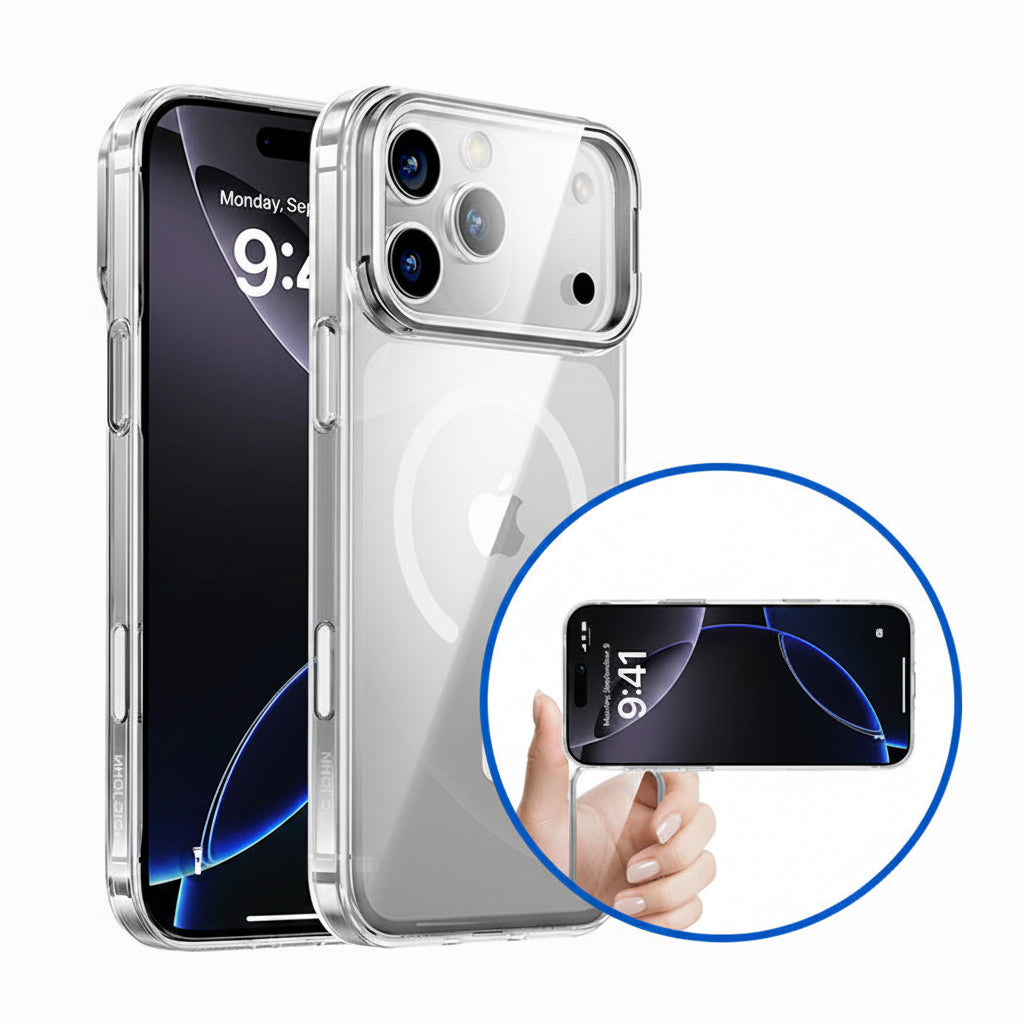 iPhone 17 Camera Cover Stand Phone Case