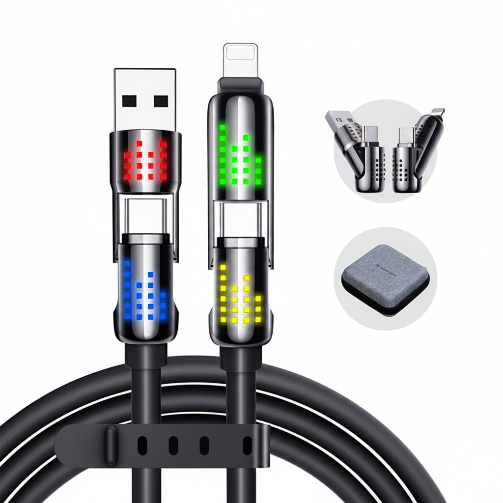 240W 4-in-1 USB Fast Charging Cable