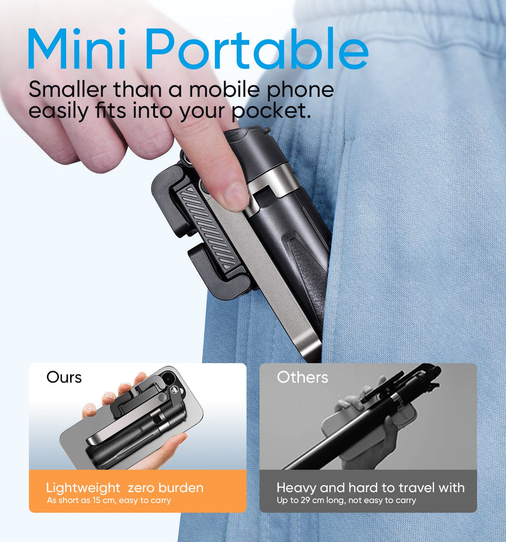 3-in-1 Magnetic Selfie Stick Tripod