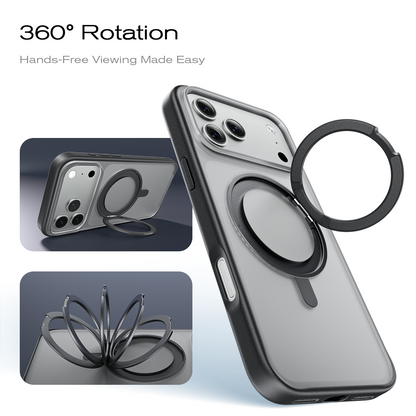 iPhone 16 K128 360° Magnetic Ring Stand Phone Case