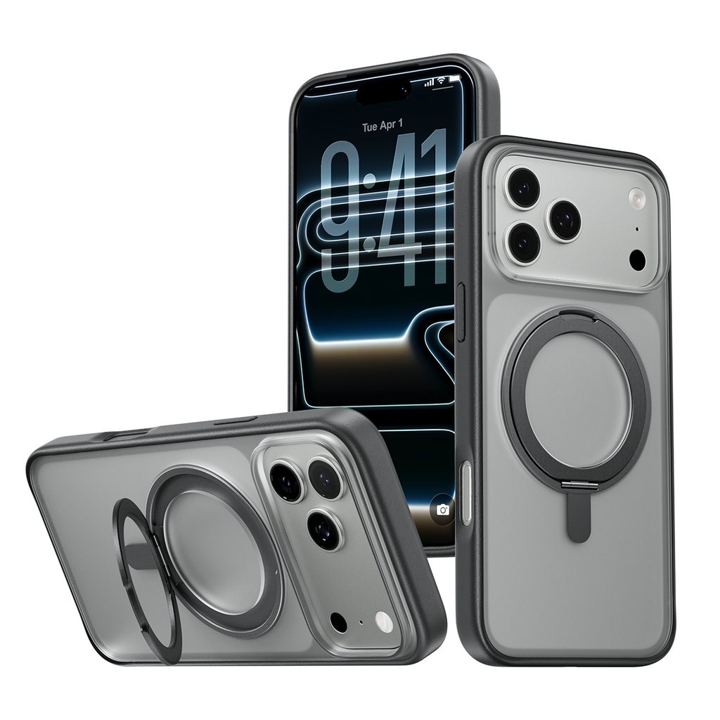 iPhone 16 K128 360° Magnetic Ring Stand Phone Case