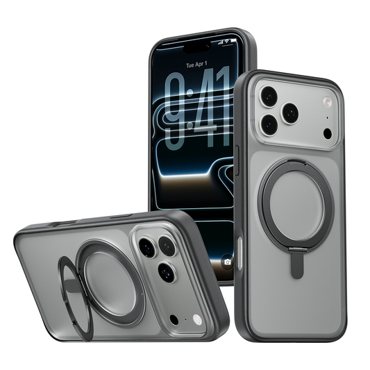 iPhone 16 K128 360° Magnetic Ring Stand Phone Case