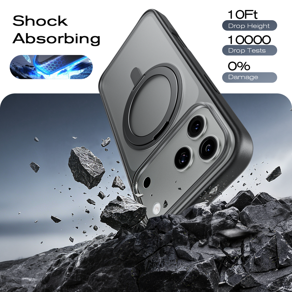 iPhone K128 360° Magnetic Ring Stand Phone Case