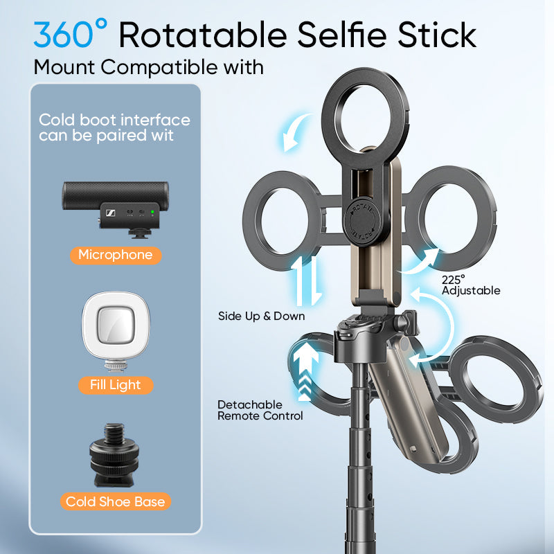 3-in-1 Magnetic Selfie Stick Tripod