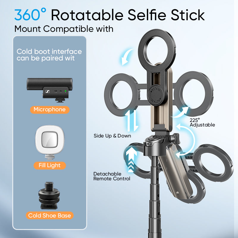 3-in-1 Magnetic Selfie Stick Tripod