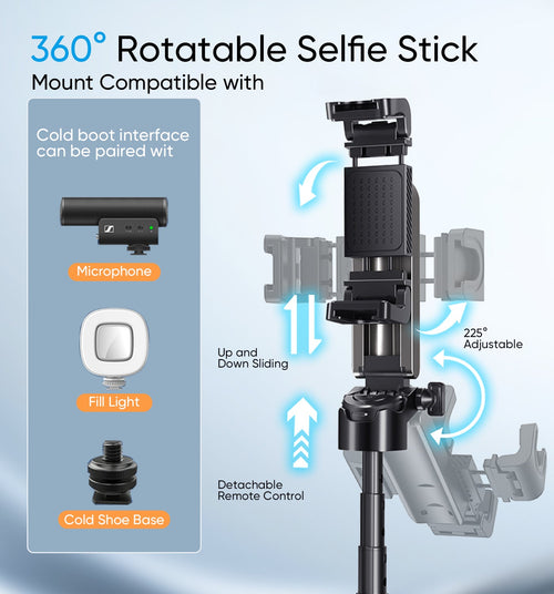 3-in-1 Magnetic Selfie Stick Tripod