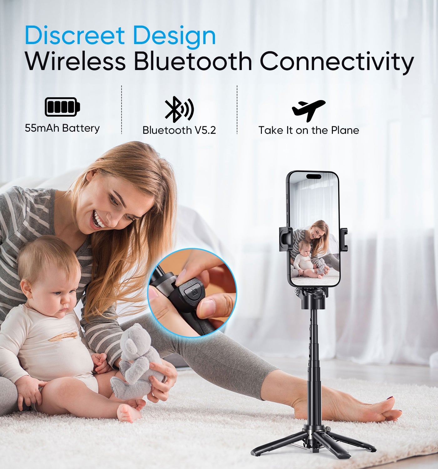 3-in-1 Magnetic Selfie Stick Tripod