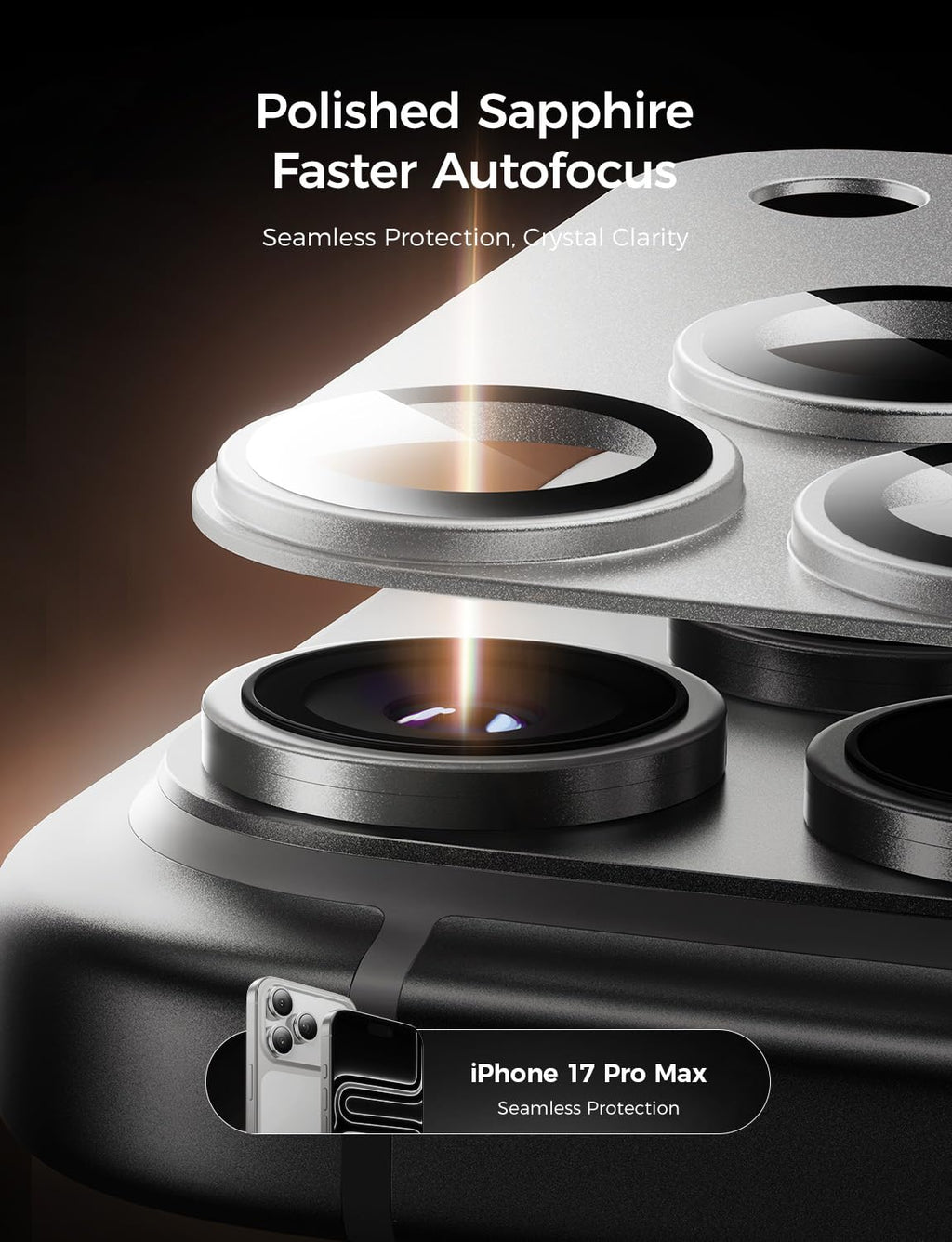 iPhone 17 Sapphire Camera Lens Protector