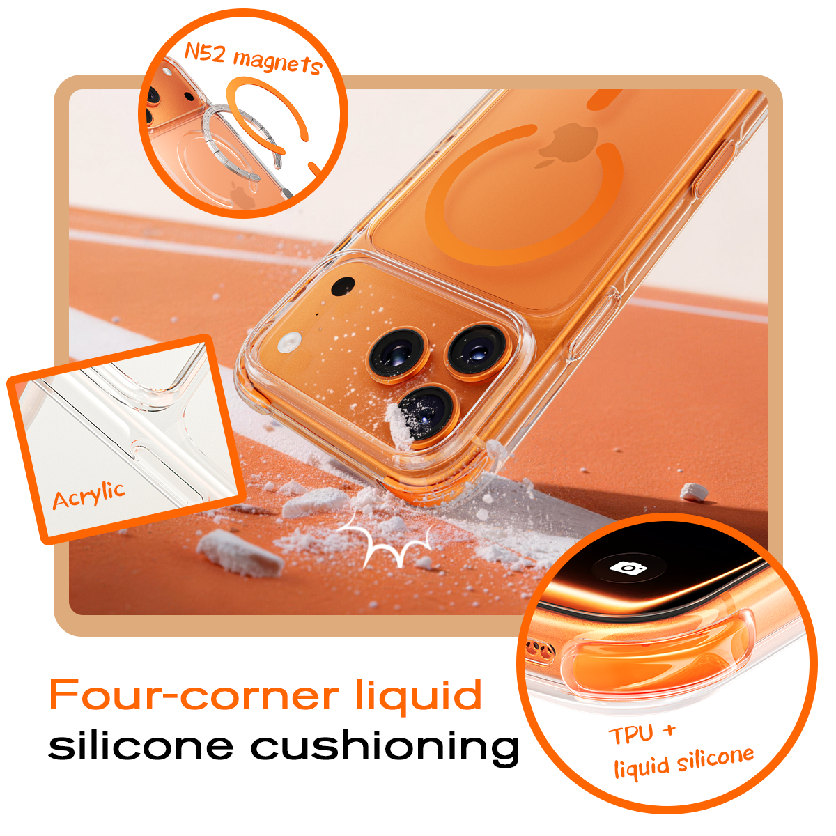 iPhone 17 Magnetic Protective Phone Case