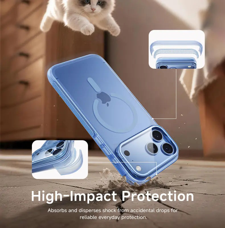 iPhone 17 K129 Magnetic Camera Stand Phone Case