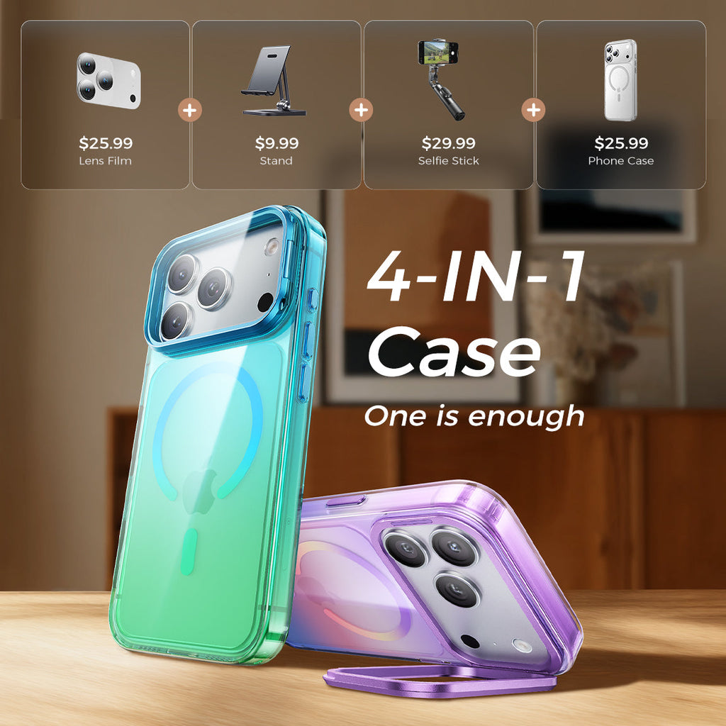 iPhone 17 Camera Cover Stand Phone Case