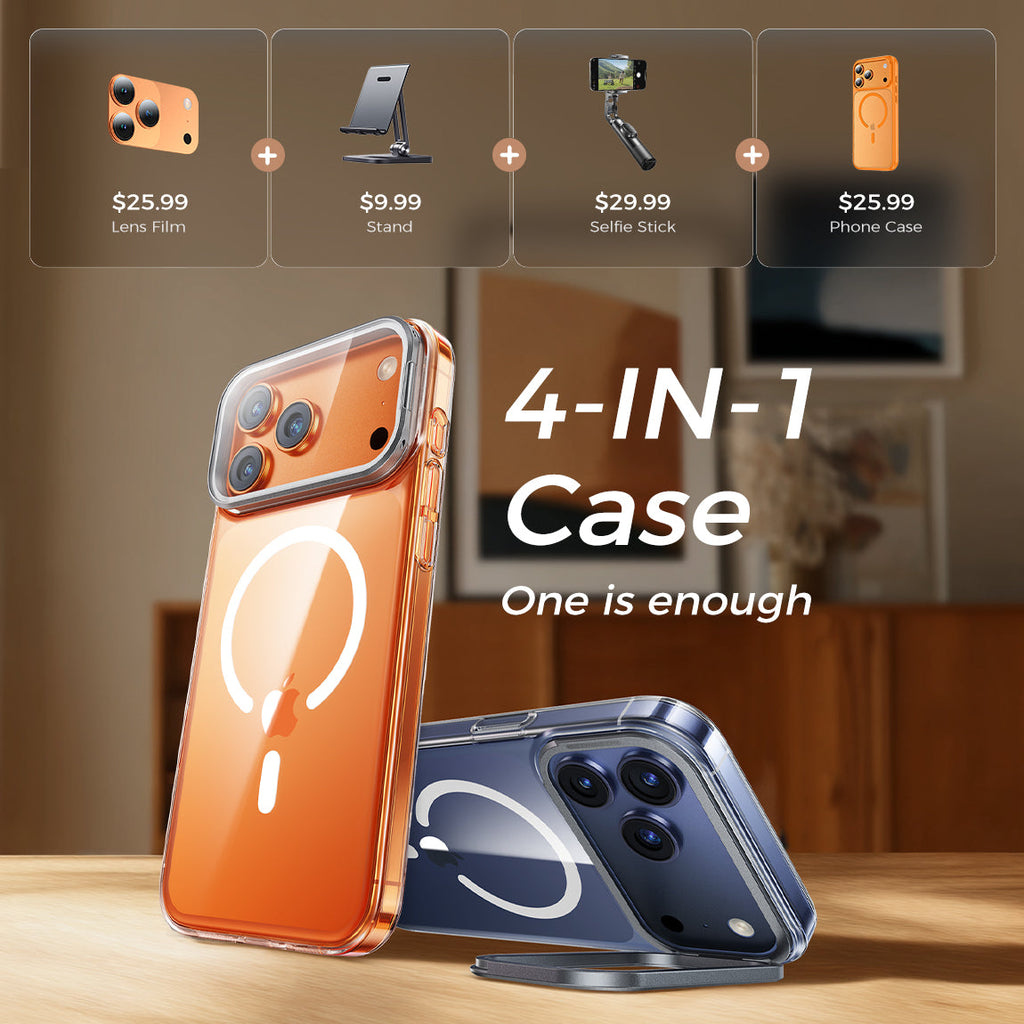 iPhone 17 Camera Cover Stand Phone Case
