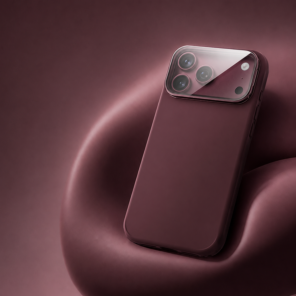 iPhone 17 K123 Liquid Silicone Stand Phone Case