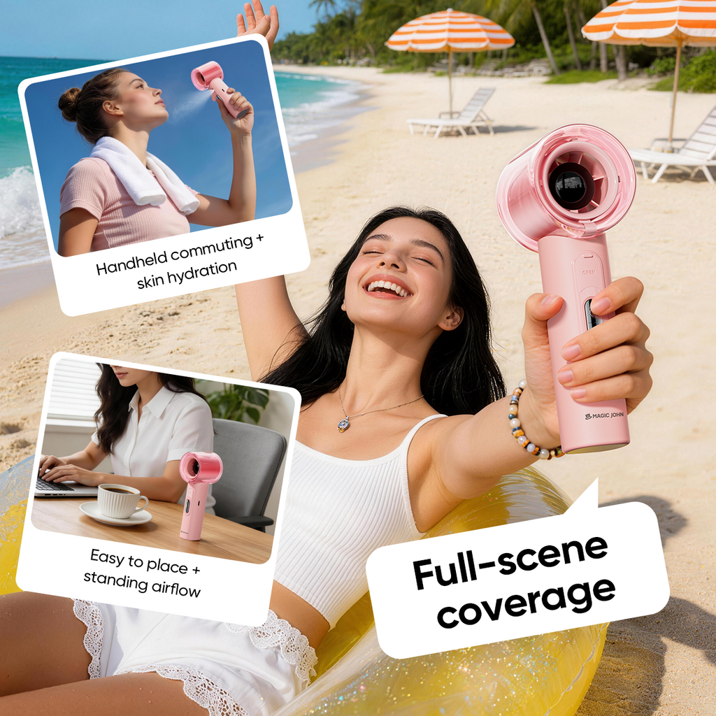 Nano Spray Handheld Fan Dual Cooling